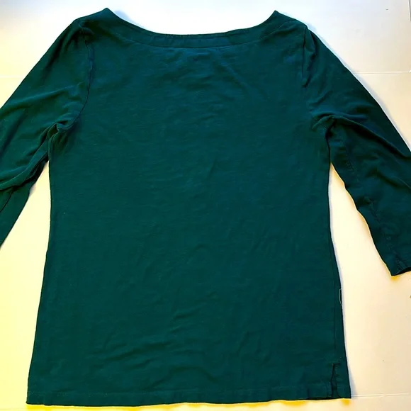 LOFT Teal Long Sleeve Blouse - Picture 7 of 11